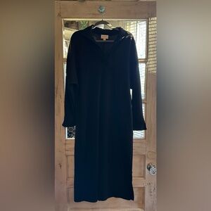 NWT P Cill | Elegant Black Long Sleeve MIDI Dress